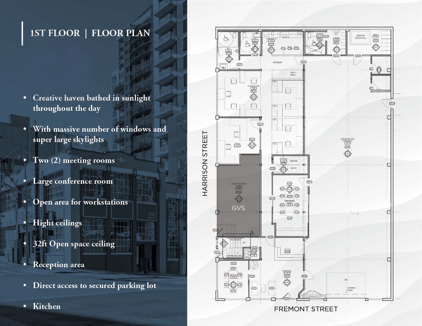 Open Workspace and High Ceilings