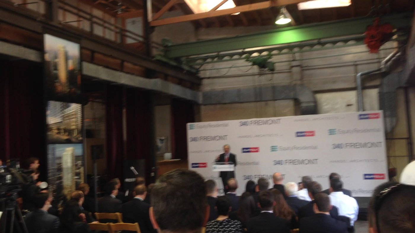 Mayor Ed Lee visiting the Grande Vitesse Systems office at 390 Fremont